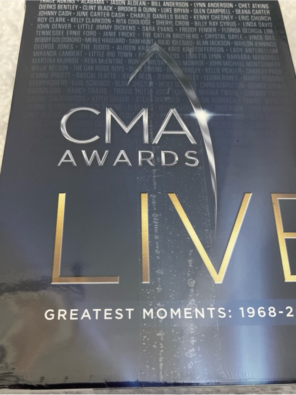 CMA Awards Live Greatest Moments 1967-2015 DVDs- Blue and Gold